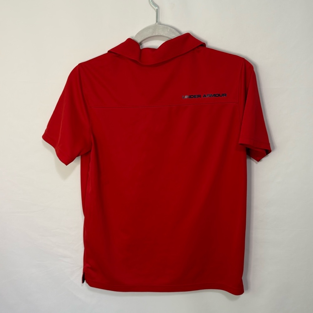Under Armour youth heat gear  Polo Shirt red - Picture 2 of 7